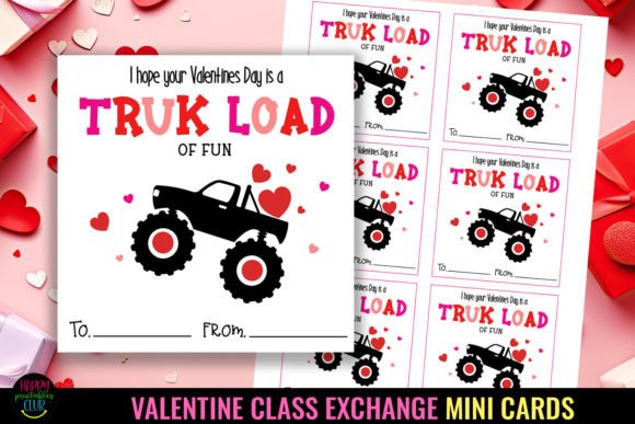 Download Printable Valentines Class Exchange Card - Premium Bundle