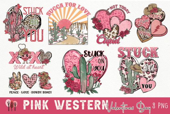 Download Pink Western Valentines Day Bundle - Valentines Collection