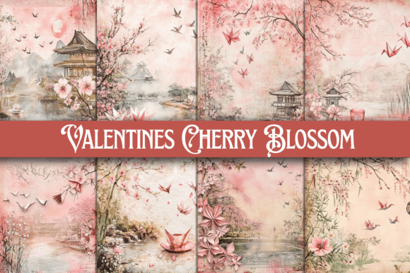 Download Valentines Cherry Blossom Junk Journal - Premium Resources