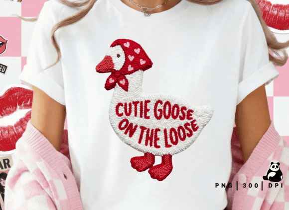 Download Valentines Goose Honk Latch Hook Png - Valentines Collection