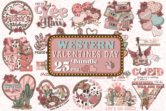 Download Western Valentines Day Bundle - Valentines Collection